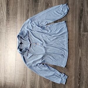 🦜 SHEIN waffle knit Long sleeve Polo 🦜